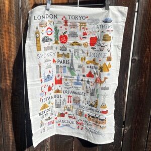NEW Rifle Paper Co. Bon Voyage Tea Towel RARE